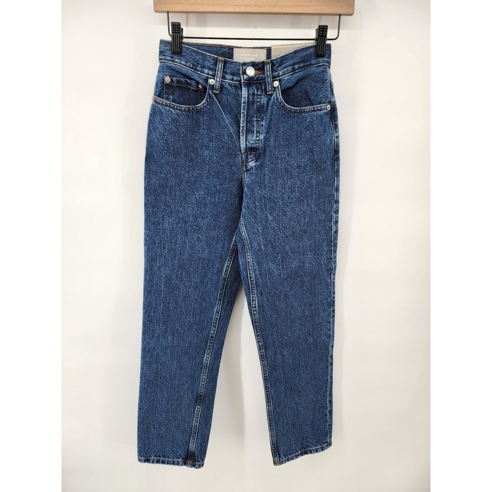 Everlane The 90s Cheeky Jean High Rise Ankle Blue Denim 23
